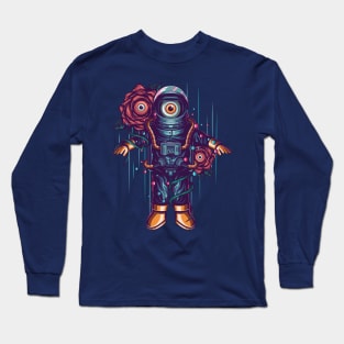Alien Astronaut Design Long Sleeve T-Shirt